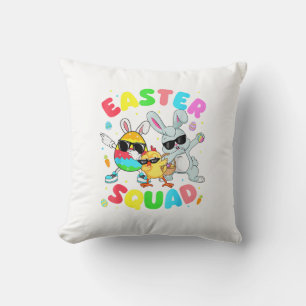 Cojín Decorativo Groovy Conejo Divertido Huevo Pollito Pascua Equip