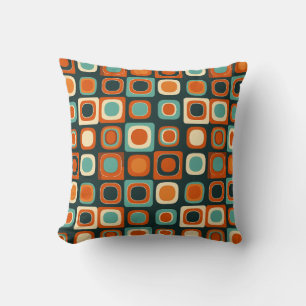 Cojín Decorativo Groovy Geometric Boho Retro Bohemian Colorful