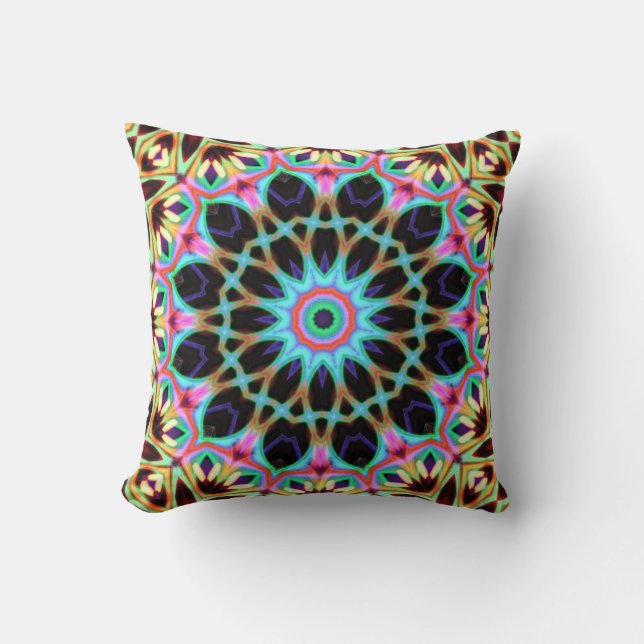 Cojín Decorativo Groovy Geometric Floral Mandala Cushion (Anverso)
