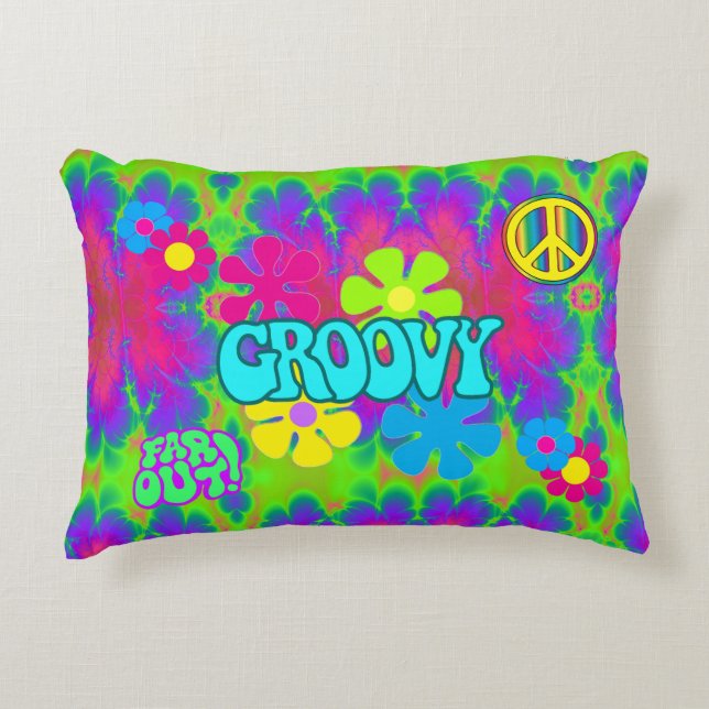 Cojín Decorativo Groovy Hippie (Anverso)
