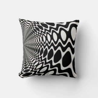 Cojín Decorativo Groovy Peace Sound Waves Pattern Cushion