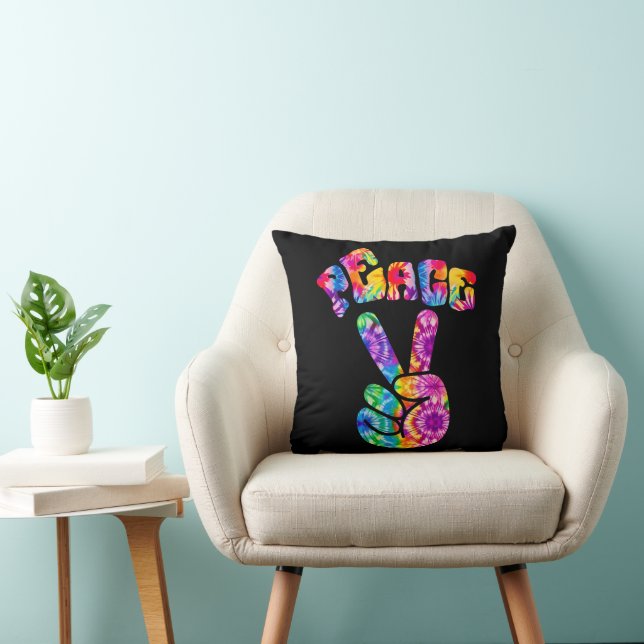 Cojín Decorativo Groovy Retro Peace Hand (Silla)