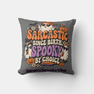 Cojín Decorativo Groovy Sarcástico Desde el Nacimiento Espeluznante