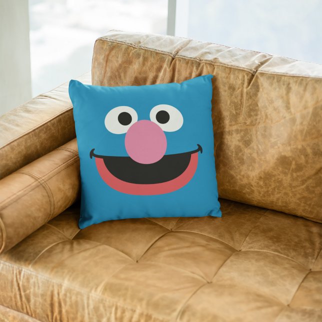 Cojín Decorativo Grover Face Art (Subido por el creador)
