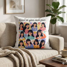 Grow At Your Own Pace Floral Women Portrait Sweats