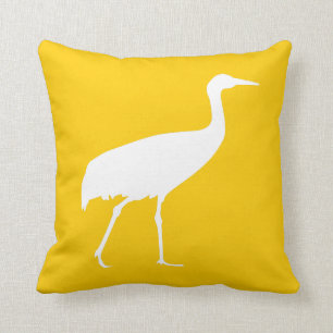 Cojín Decorativo Grúa blanca