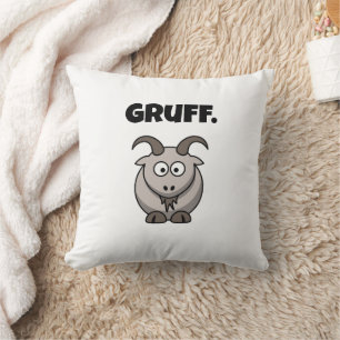 Cojín Decorativo Gruff Gray Goat Funny Fairy Tale Personalizado