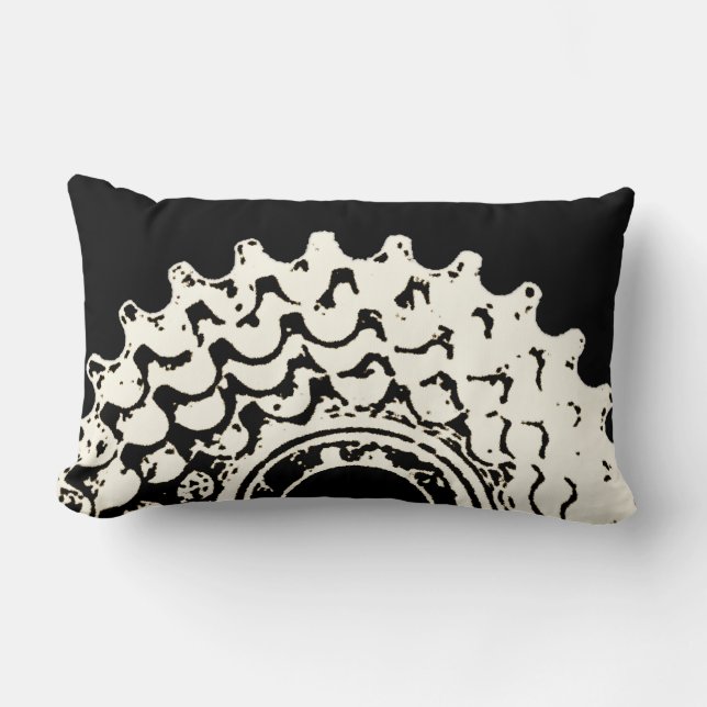 Cojín decorativo Grunge Bicicleta Cog (Anverso)