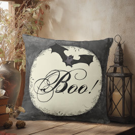 Cojín Decorativo Grunge Boo Halloween