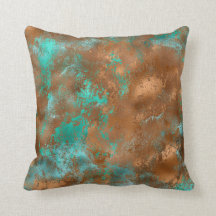 Grunge de cobre Verde azulado Boho