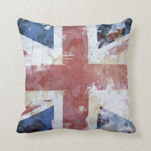 Cojín Decorativo Grunge de Union Jack