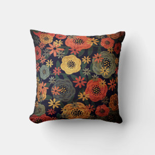 Cojín Decorativo Grunge Floral