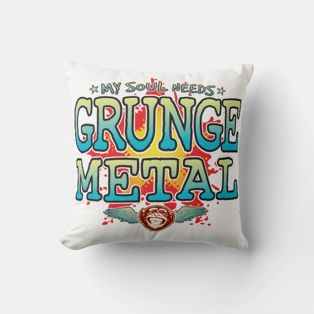 Cojín Decorativo Grunge Metalizado Soul Cushion (Anverso)