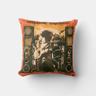 Cojín Decorativo Grunge Music Seattle 1991