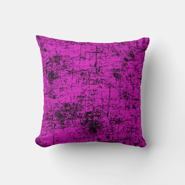 Cojín Decorativo Grunge rosado (Anverso)