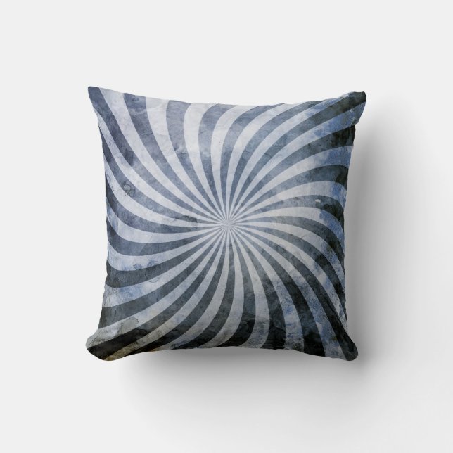 Cojín Decorativo Grunge Spiral Burst (Anverso)