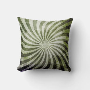 Cojín Decorativo Grunge Spiral Burst