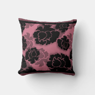 Cojín Decorativo Grungy Floral Decadencia Pillow, Rosa