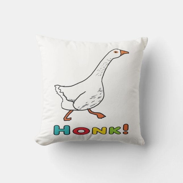 Cojín Decorativo Gruñido de ganso (Anverso)
