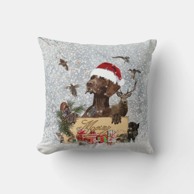 Cojín Decorativo Gsp, navidades de perros (Anverso)