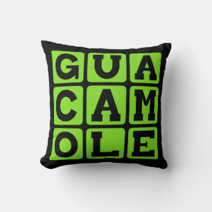 Cojín Decorativo Guacamole, Salsa de Aguacate