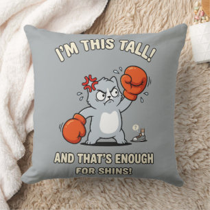 Cojín Decorativo Guantes de Boxeo de Gato Pequeño Divertidos Espini