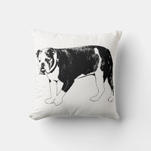 Cojín Decorativo Guardián de la comodidad, Bulldog suave