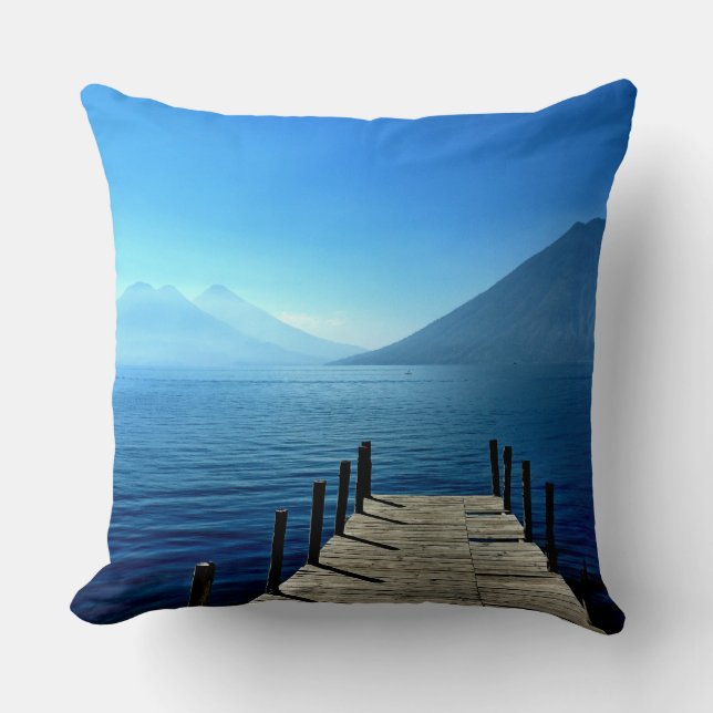 Cojín Decorativo Guatemala - Lago Atitlan Sunrise (Anverso)