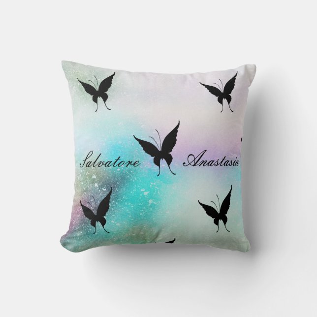 Cojín Decorativo Guay, asombroso, galaxia, mariposa (Anverso)