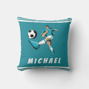Cojín Decorativo Guay Graphics de jugador de fútbol personalizado a