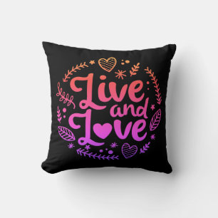 Cojín Decorativo Guay Live And Love Hearts