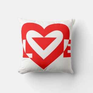 Cojín Decorativo Guay Love Graphic, rojo