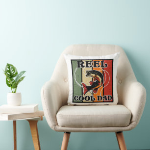 Cojín Decorativo Guay Papá, el rey de la pesca retro, amante de la