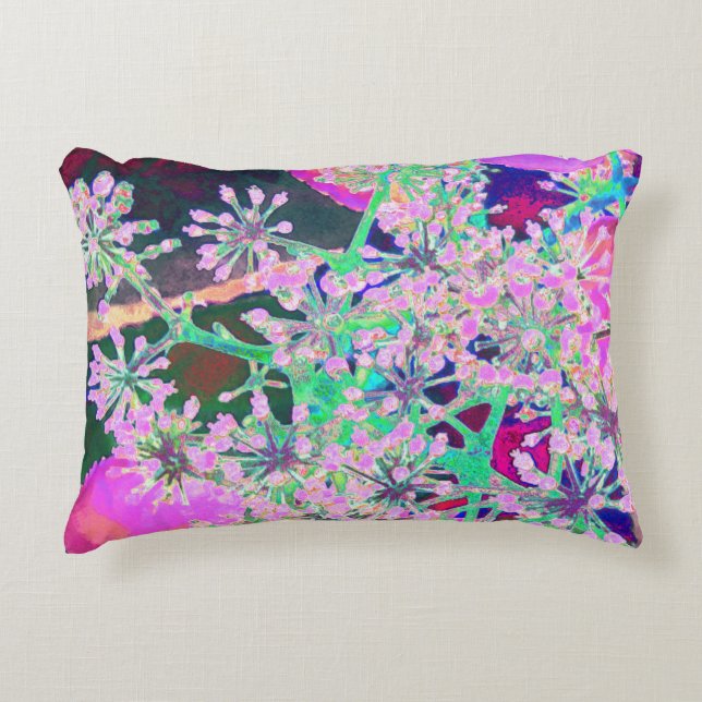 Cojín Decorativo Guay Resumen de la naturaleza retro en verde rosa  (Anverso)