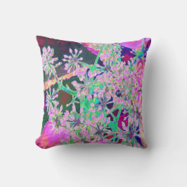 Cojín Decorativo Guay Resumen de la naturaleza retro en verde rosa 