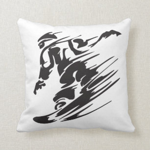 Cojín Decorativo Guay Silhouette Snowboarding Montaña Pillow