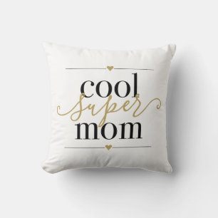 Cojín Decorativo Guay Super Mom Modern Elegant Black and Gold