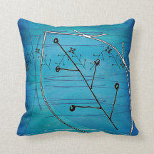 Guay Winter Leaf Abstract Pillow