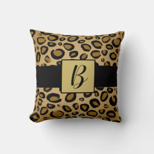 Cojín Decorativo Guepardo Pintado Estampado de Leopardo Manchas Dor