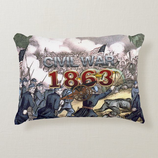 Cojín Decorativo Guerra civil 1863 de ABH (Anverso)