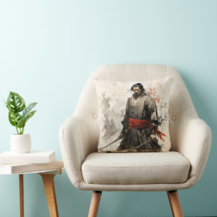 Cojín Decorativo Guerrero de Japón Samurai