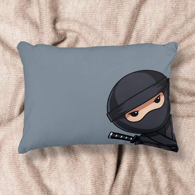 Cojín Decorativo Guerrero de Ninja en gris (Subido por el creador)