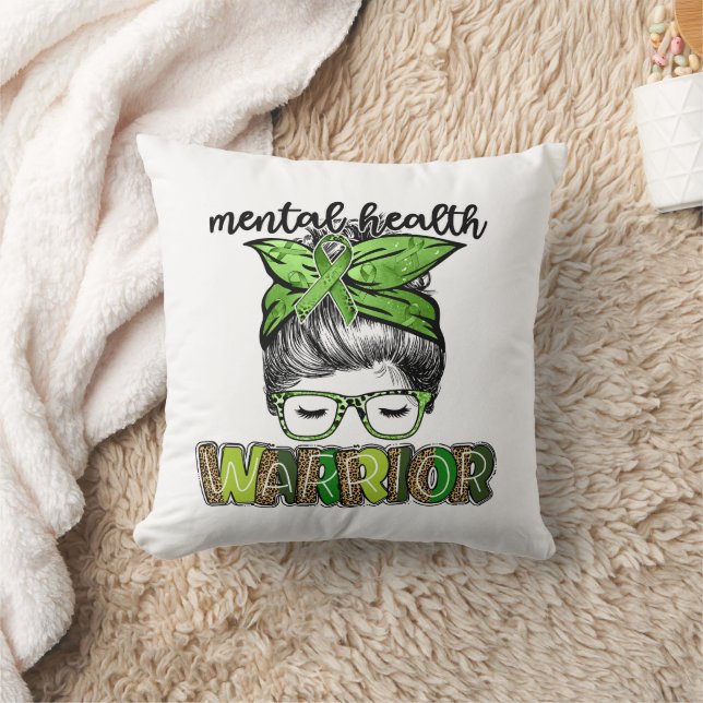 Cojín Decorativo Guerrero de salud mental (Manta)