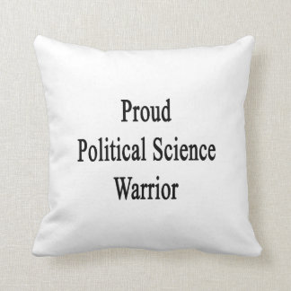 Cojín Decorativo Guerrero orgulloso de la ciencia política