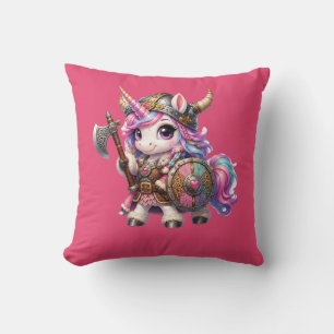 Cojín Decorativo Guerrero Unicornio Vikingo