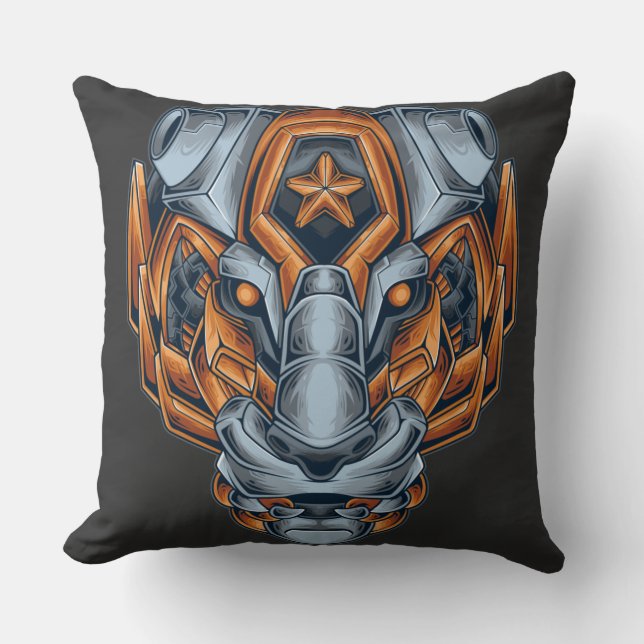 Cojín Decorativo Guerreros Mecha (Anverso)