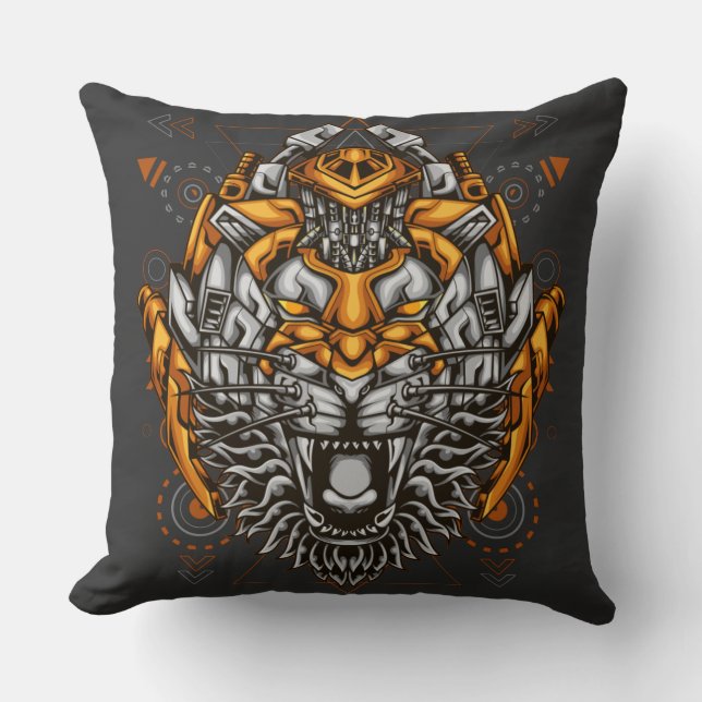Cojín Decorativo Guerreros Mecha (Anverso)