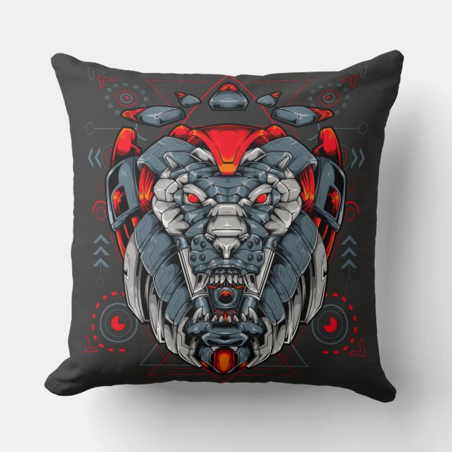Cojín Decorativo Guerreros Mecha (Anverso)