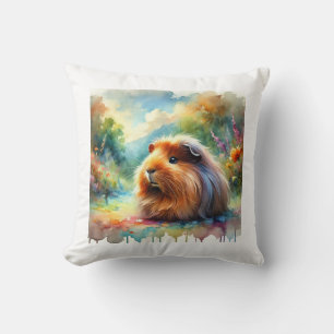 Cojín Decorativo Guinea Pig in a Serene Watercolor Garden 160724ARE