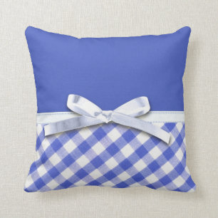 Cojín Decorativo Guinga azul marino con el gráfico blanco del arco